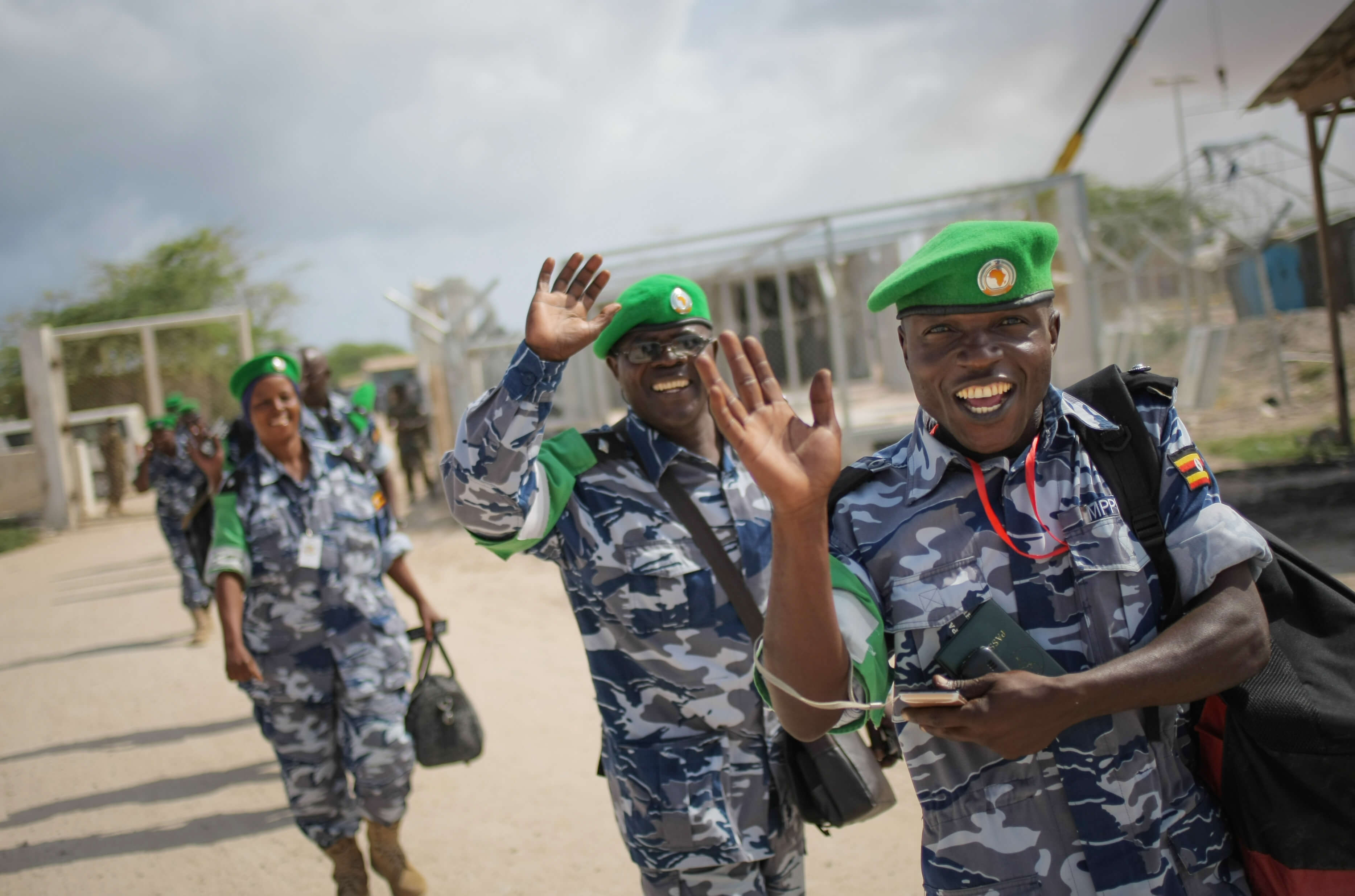 Ugandan police officers