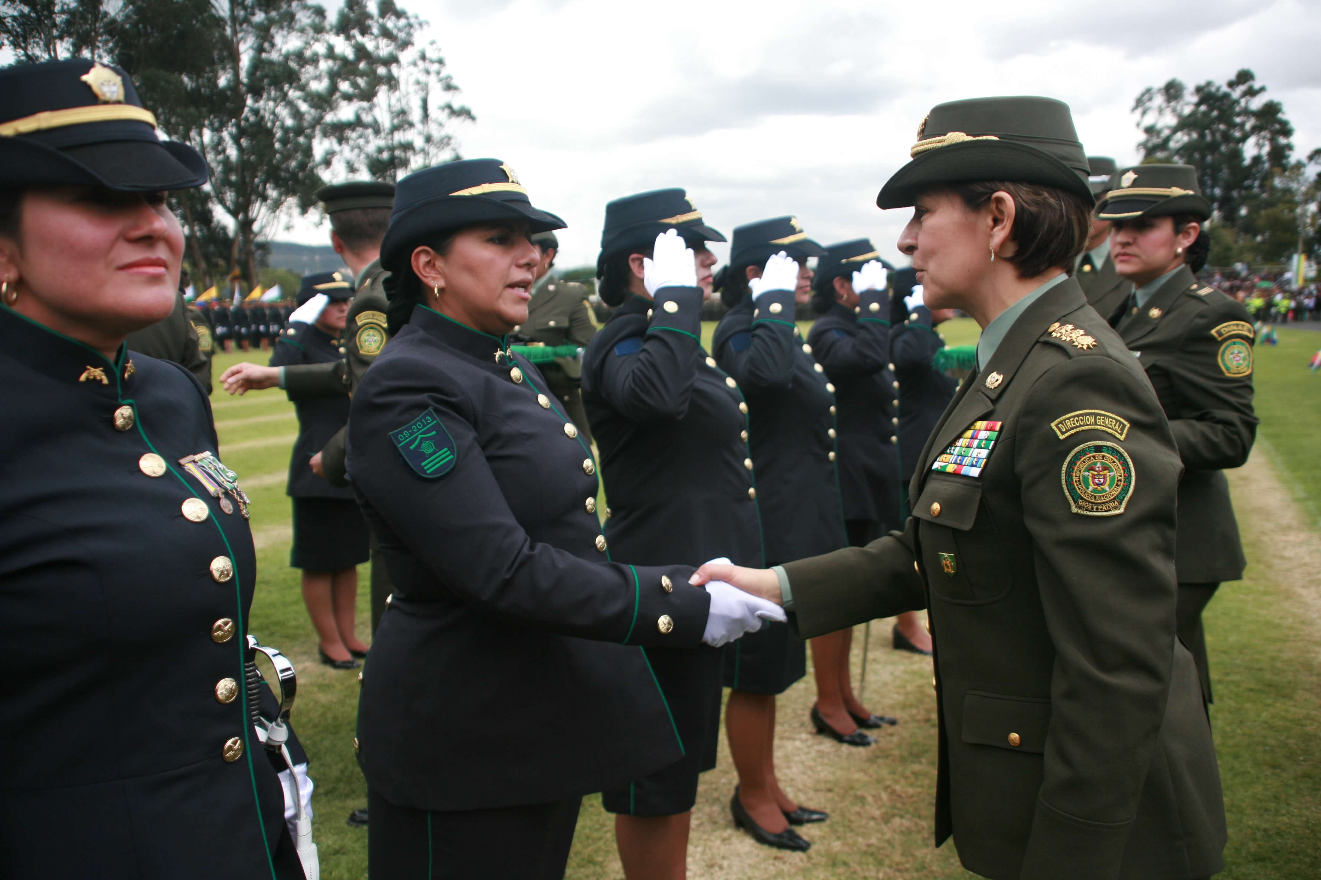 Colombian police officers