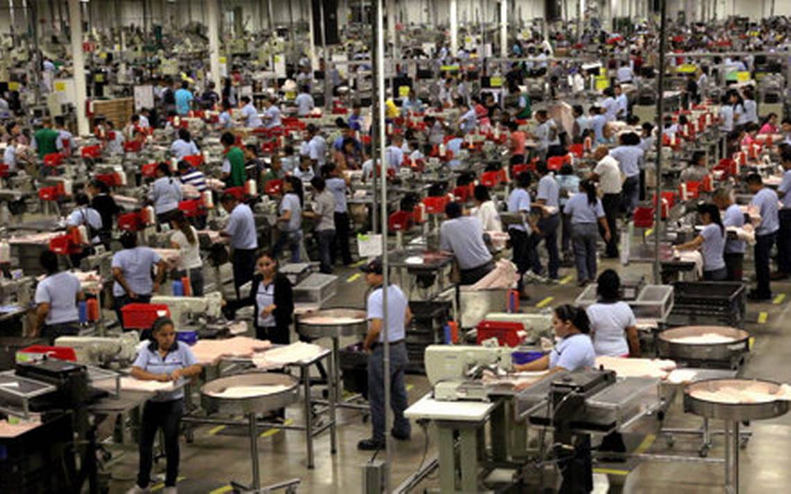 Factory workers in Mexico
